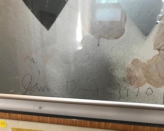 Jim Dine 1970 Print of Eight Hearts- Leave Offer. Highest and best by 12pm Friday gets it. All offers written down and never disclosed.