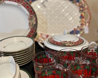 Vintage Cera mugs, more Noritake Christmas