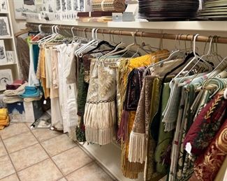 Whole rack of gorgeous linens