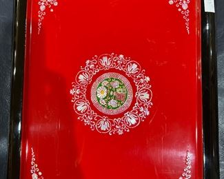 Mother of pearl inlaid tray