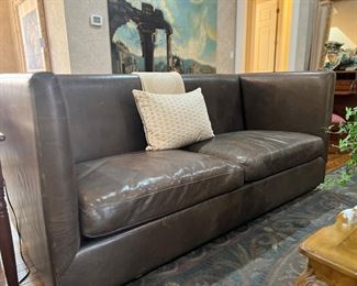 Like new modern leather sofa