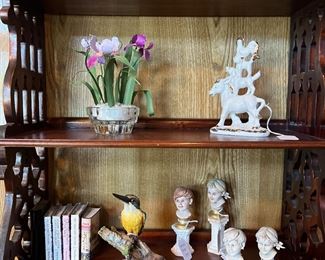 Vintage mahogany chippendale wall shelf