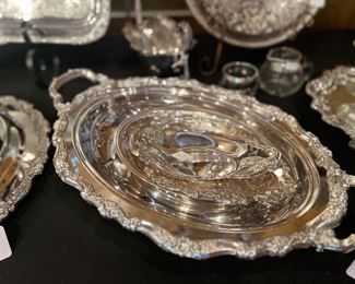 Trays and serving pieces