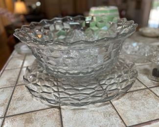 Punch bowl with cups