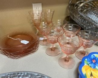 Pink depression era glass