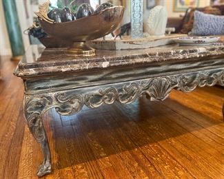 Marble coffee table