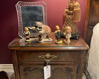 Waterford frame, collectibles, beautiful king bedroom set