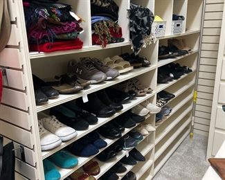Women’s shoes and scarves