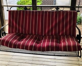 Expanded metal porch swing 