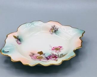 Mid Century Bavaria  Fruit/Candy Dish Gold Accents  