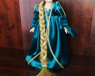 RAPUNZEL Doll Danbury Mint Storybook Doll Collection Porcelain 