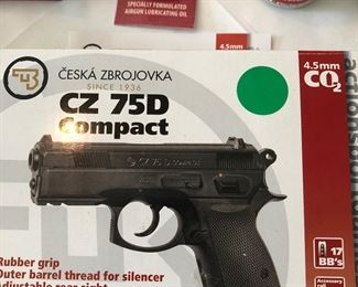 CZ 75D Compact .177 Caliber Steel BB Gun Non-Blowback Air Pistol