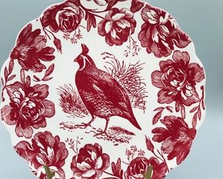 Woodland Toile plate