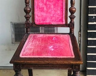 Pair of antique Jacobean side chairs 