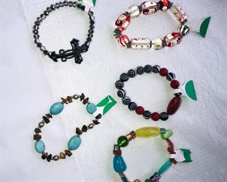 Lots of bracelets 