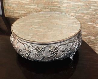 Silver Plated Mirrored Cake Stand