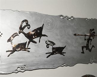 Gazelle Hunter Metal Wall Sculpture by Rick Vigallon