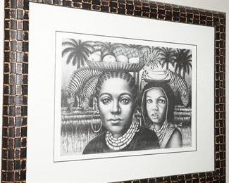 "Wandering Eyes II" #153/250 Signed Albert Mukasa Wilson