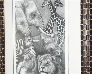 "Born Free II" #48/450 Signed by Albert Mukasa Wilson