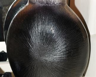 Striated Bronzed Vase