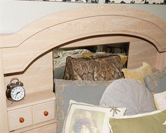 Whitewashed Queen Size Bed