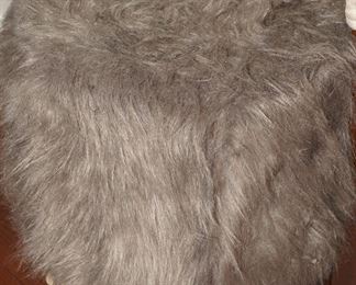 Small Faux Fur Stool