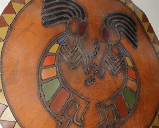 Large Hand Crafted Metal Kokopelli Dancers Wall Sculpture- A Beautiful Piece!