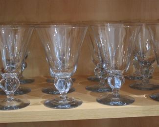 Gulli Blue by Swedish mid century glass goblets