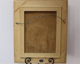 Reverse of Original still life oil painting on board in gold gilt frame