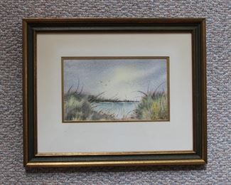 William Zappone original watercolor on paper, originally from Muskegon, Michigan
