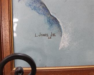 Signature on portrait of a nurse, L. Jones Jr 62