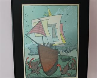 "First Expedition to Masquigon", artist signed and numbered limited edition, 11 of 25 (2011)