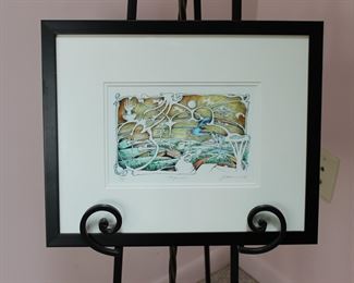 Stephen Tulloch "Organics" 2003, limited edition print, framed.