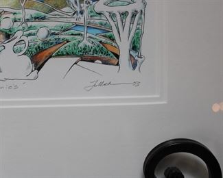Signature on Stephen Tulloch "Organics" 2003, limited edition print, framed.
