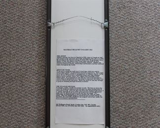 Reerse of "Siblings" by Mathias Muleme, signed & numbered limited edition embossed intaglio, 38 of 150 (1999)