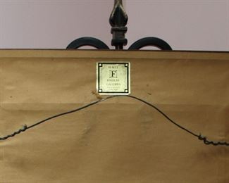 Gallery label on Chagall, Wally Findley Galleries, Chicago, 1972