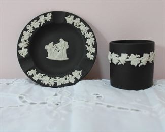 Black and white Wedgwood jasperware