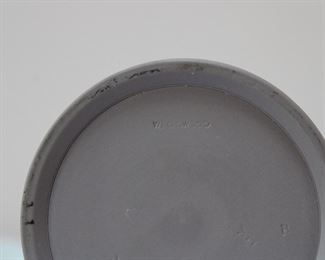 The mark on one of the pieces of lavender colored Wedgwood jasperware