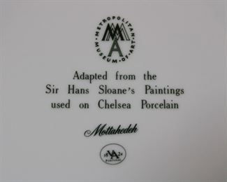 Mark on the Mottahedeh Chelsea Botanical plates