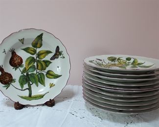 Set of Mottahedeh Chelsea Botanical plates