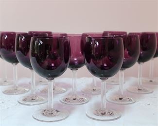 Classic Amethyst by Fostoria goblets