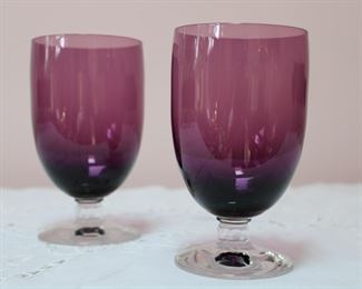 Classic Amethyst by Fostoria iced tea glasses