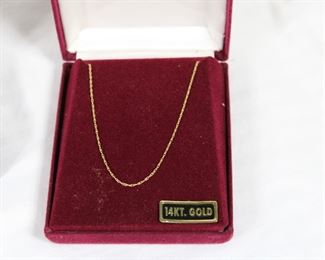 14K yellow gold chain