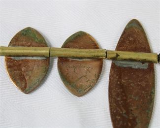 Engstrom signature on Atomic Fish necklace by Robert and Audrey Engstrom