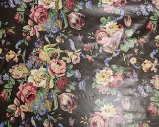 Carmen pattern  fabric remainder in glazed cotton by Ramm, Made in England