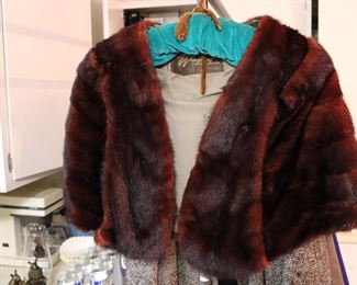 Vintage mink stole from Wurzberg's in Grand Rapids