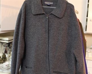 Extra large Herman Geist wool coat, Made in Hong Kong