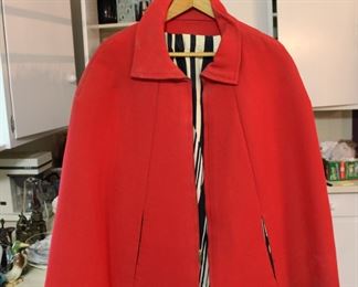 Vintage and fabulous red poncho