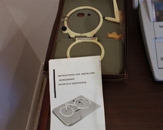 Vintage Monograph embroidering attachment for the Necchi Supernova sewing machine