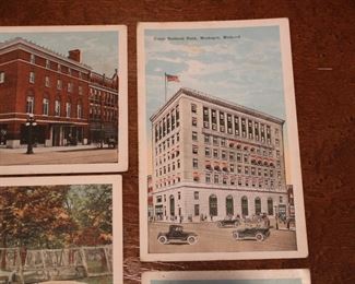 Union National Bank vintage Muskegon, Michigan post card